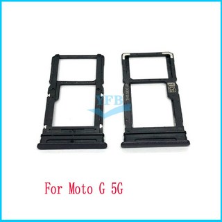 모토로라 G 플러스 퓨어 파워 2021 패스트 프로 XT2075 SIM 카드 트레이 슬롯 홀더 어댑터 소켓 수리 부품, 05 G Stylus 5G black, 1개