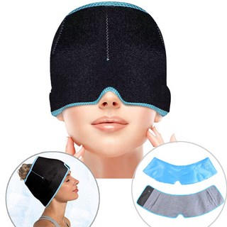 캠프맨 얼굴 냉 찜질 팩 열감 내리기 눈 머리 열 냉감 쿨 아이스 쿨링 헤드 밴드, 1개