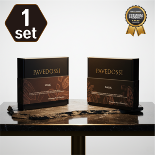 파베도씨] 다크&밀크 파베 생초콜릿 프리미엄 수제세트, 1세트, 260g