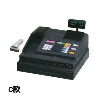 M.M小舖 J.DREAM 轉蛋 扭蛋 收銀機與刷卡機模型 P2 全5款 - 仿真購物玩具, 1個, C款/黑色收銀機2B300