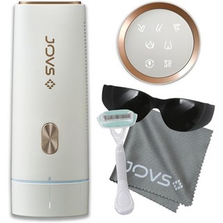 JOVS Dora 레이저 셀프 제모기 바디 페이스 비키니 겨드랑이 얼굴 가정용 일본제, 화이트, JOVS Dora제모기