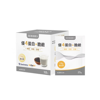 悠活原力 優4蛋白+膽鹼 高蛋白 無糖 含膽鹼 補充體力與專注力 (10入), 1個