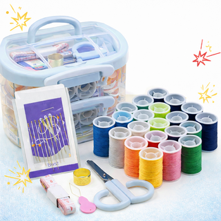 아워딜 반짇고리 바느질 종합세트, 1개, 라이트블루