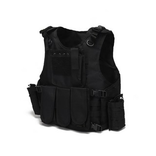 登山 攝影馬甲 機能背心 軍迷戶外 作戰馬甲 真人CS 軍迷CS野戰 自由掛載裝備 生存裝備 CS背心, 【黑色】多功能戰術背心
