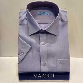 동아강북점 바찌 남성 여름 반소매 레귤러핏 실크처럼부드럽고 구김없는 식물성고급소재 레이온 40%혼방 바람솔솔쾌적하고 시원한 바이올렛 솔리드 잔골지짜임와이셔츠VD1M2BR202V0