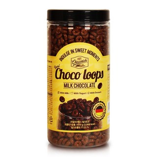 [독일산]초코리치 리얼 초코룹스 밀크초코 대용량 초코링 시리얼 초콜릿, 600g, 1개