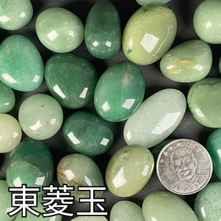 晶星 天然水晶礦石滾石 50g (粉晶 紫水晶 藍閃石 水草瑪瑙 虎眼 碎石 礦石 水晶 天然水晶 開運 招財 擺件), 東菱玉 20-30mm 50g