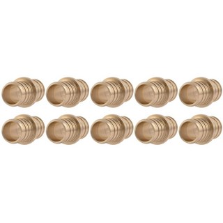 SharkBite 1.3cm(1/2인치) 크림프 커플링 10팩 황동 배관 피팅 PEX 파이프 PE-RT UC008LFA10, 3/4 in., 10 pack