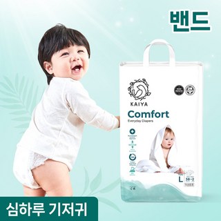 카이야 컴포트 에브리데이 프리미엄 기저귀 밴드형 남여공용, 대형(L), 40매
