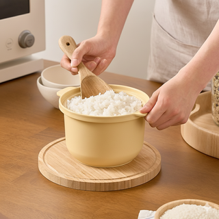 칼로볼 전자레인지 저당밥솥 자취생 저칼로리 밥솥, 크림, 1개