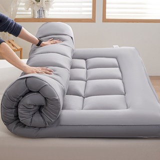 Mosashoe 사계절 침대 토퍼 푹신한 매트리스 요매트, 그레이