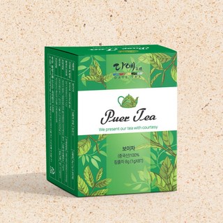 [본사직영] 다예 보이차 8티백 사각 티백차, 10개, 8개입, 1g