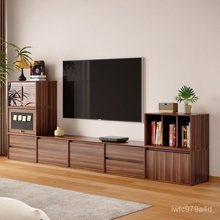 實木落地電視櫃組閤茶幾客廳收納櫃，沙髮邊櫃/鞋櫃, 1個