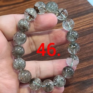 綠幽靈幽靈水晶手鍊手環手珠12mm天然水晶玉石特賣#R184-7