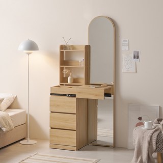 동서가구 모아르 전신거울 화장대 DF926386, 화이트