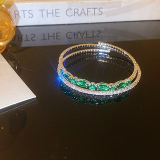 鴻利首飾廠 閃鑽珍珠開口手鐲女新款高級感手環手鏈輕奢小衆精緻甜酷手串飾品