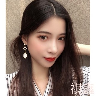 升級款 韓國少女抗敏銀針耳環 A8