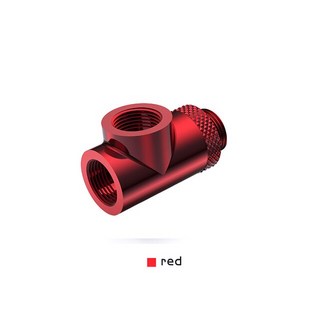 컴퓨터 쿨링 BYKSKI G1/4 39스레드 X3 로터리 3 웨이 T 구리 어댑터 물 냉각 액세서리 피팅 멀티 채널 CC-TE3DTSO-X-V2, 1개