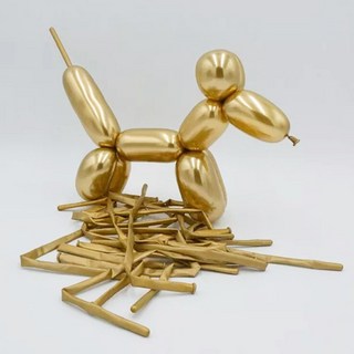 파리스 260 요술풍선 강아지만들기, 100개, 크롬 골드