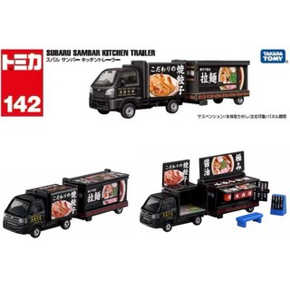 TOMICA 多美 No.142 速霸陸 拉麵車 Sambar Kitchen Trailer 小汽車, 1個
