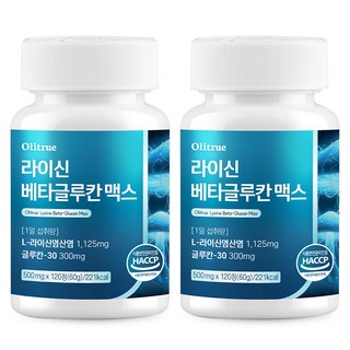 올리트루 베타글루칸 L-라이신 엘리신 아연, 2개, 120정