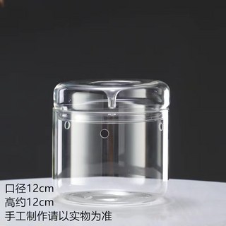 貝貝 苔蘚生態瓶 高透明玻璃露集杯 - 植物盆栽盆景微景觀玻璃罩, 1個, V12露集杯--12*12cm