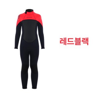 아동용다이빙슈트 어린이슈트 어린이긴팔슈트 어린이래쉬가드 드라이 웻, 레드