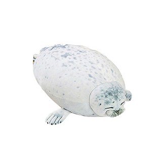 軟綿綿海豹玩偶抱枕 海洋動物 禮物, 白色