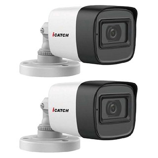 iCatch IT-BL5168-TW 500萬畫素鏡頭監視器，管型同軸音頻攝影機，含變壓器，限時優惠, 2入優惠, 1套