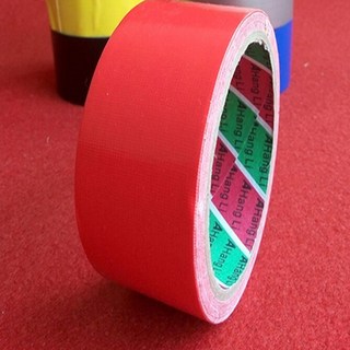 地毯專用膠布 單面無痕布基膠布 紅膠帶強力雙面膠 耐磨防水高粘度膠 地毯粘膠 紅膠帶 紅色膠帶, 1個, 紅色布基膠布（4cm寬10米長1卷）