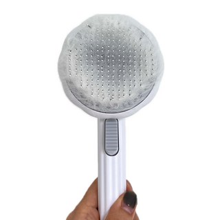 레빗몰 고양이빗 강아지빗 브러쉬 비숑빗 털제거, 2개, 화이트실버