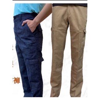 台灣製造工作褲，彈性布料，口袋深，台灣YKK拉鍊，多口袋工作長褲 (限量促銷一般厚度)