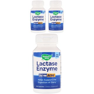 Nature's Way 然萃維 乳糖酶活性酵素膠囊, 100顆, 3罐