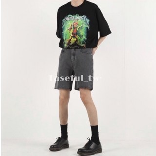 Taseful_tw 韓國代購 20SS 水洗不修邊合身直筒牛仔短褲 (3色)