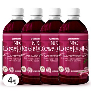 타트체리 주스, 4개, 1L, 4개
