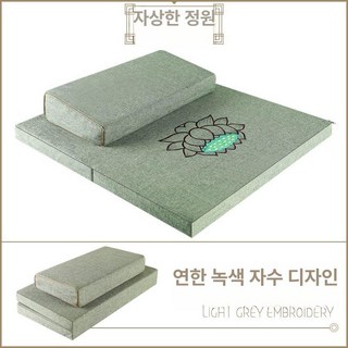 108배 절방석 명상 80x80cm상하 패드+백팩X 패드+...
