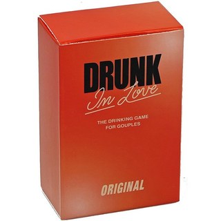 臺灣發貨-全英文的喝酒遊戲drunk in love醉入愛河黑色的家庭聚會桌遊, drunk in love醉入愛喝原, 1個