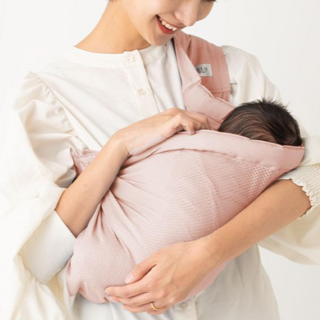 케라타 신생아 메쉬형 슬링 아기띠 베이비슬링 포대기 요람자세, 사쿠라핑크