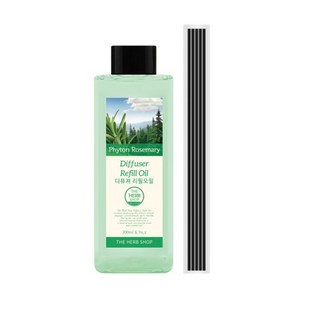더허브샵 디퓨저 리필 오일 + 섬유스틱 5p, 피톤 로즈마리, 200ml, 1개