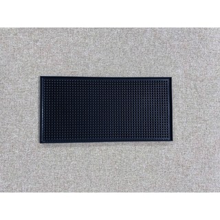 防滑橡膠咖啡吧台墊/隔水墊, 1個, 30*15cm, 黑色