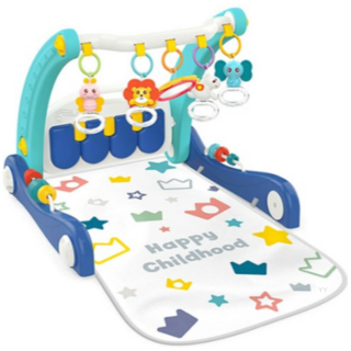 하늘썬별 2 in 1 딸랑이 체육관 피아노 걸음마 보조기, SKY(스카이), 10개