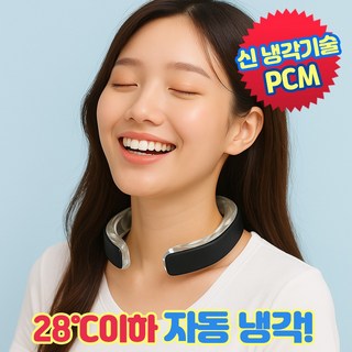 앤트앤비 PCM 아이스 넥쿨러 얼음 목걸이, 블랙, 1개