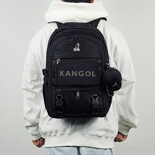 [백화점 정품] 캉골 아이콘 알파 백팩 1465 블랙 에어팟케이스 필통파우치 노트북가방 중고등학생 책가방