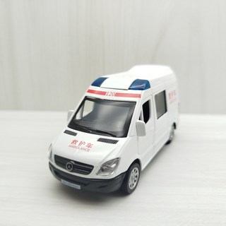 宅米吉 賓士 Sprinter 凌特救護車 1:53 白色合金模型車, 1個