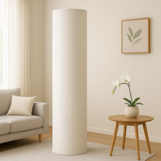 프렌지 포근한 스탠드 에어컨 커버, 베이지