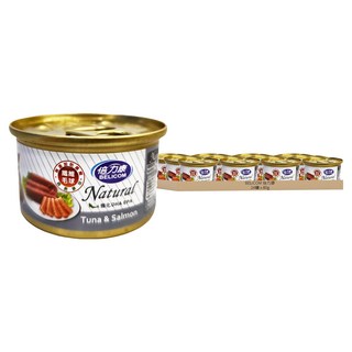 BELICOM 倍力康 化毛小貓罐, 鮪魚 + 鮭魚, 80g, 24罐