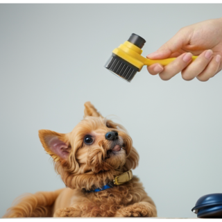 [해미랑] 반려동물 죽은털제거 원터치 펫브러쉬, 1개