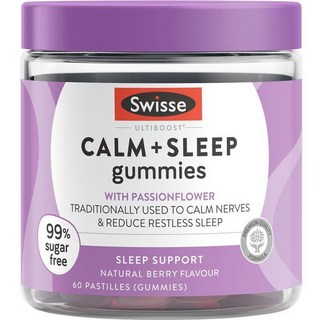 Swisse Calm Sleep 스위스 캄 슬립 아슈와간다 비타민B5 베리맛 60구미, 1개, 60정