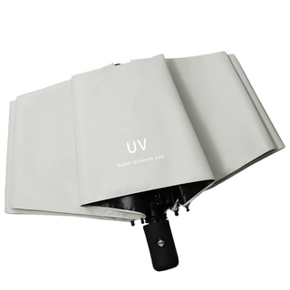 十骨黑膠抗UV自動反折傘