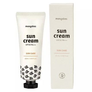 韓國 mongdies 寶寶保濕防曬乳 60ml 物理性防曬 SPF30 兒童防曬乳 PA 防曬乳, 1個